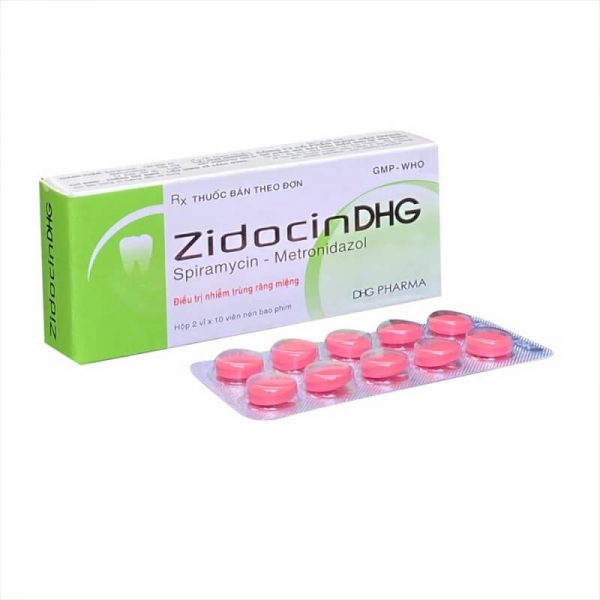 ZidocinDHG - Điều trị nhiễm trùng răng miệng cấp tính, mãn tính