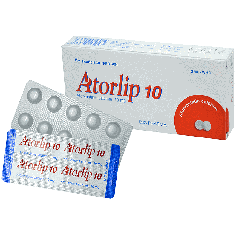Atorlip 10 - Làm chậm sự tiến triển của xơ vữa mạch vành