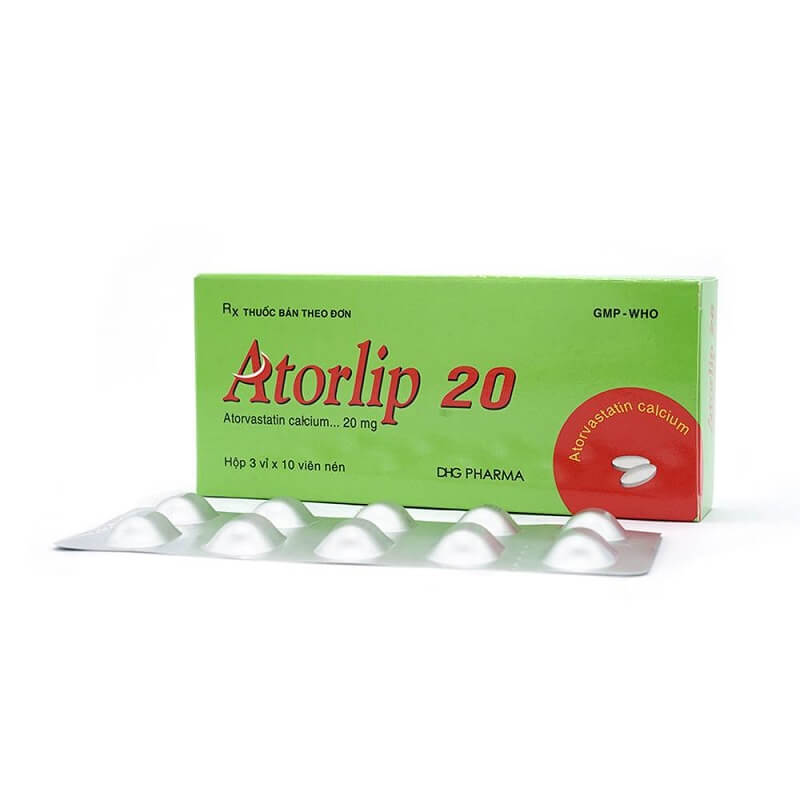 Atorlip 20 - Làm chậm sự tiến triển của xơ vữa mạch vành