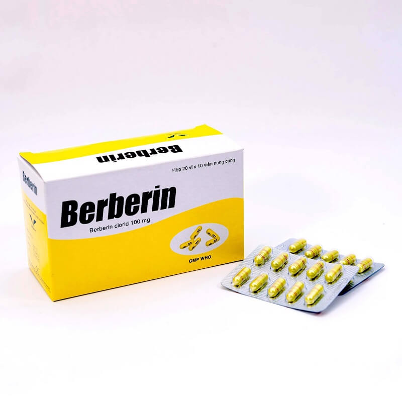 Berberin 100mg - Điều trị hội chứng lỵ, lỵ trực khuẩn