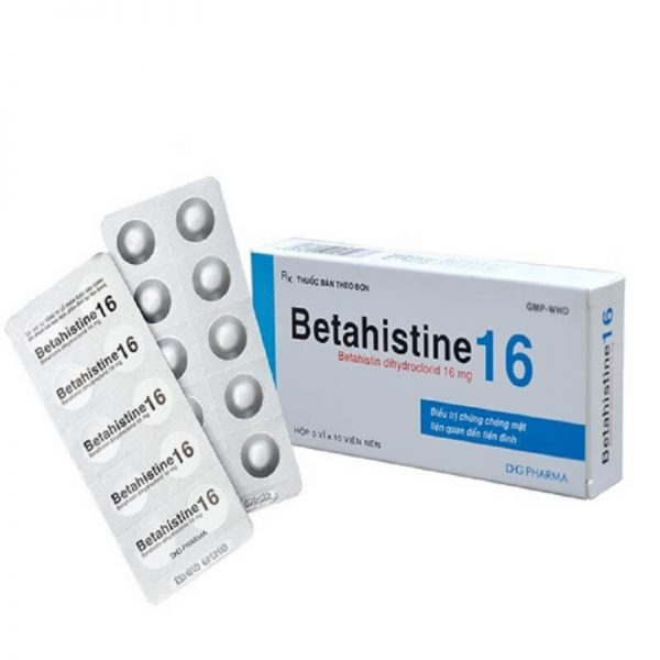 Betahistine - Điều trị chứng chóng mặt liên quan đến tiền đình
