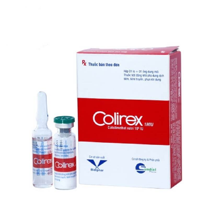 Colirex 1MIU - Điều trị nhiễm khuẩn nặng do vi khuẩn Gram