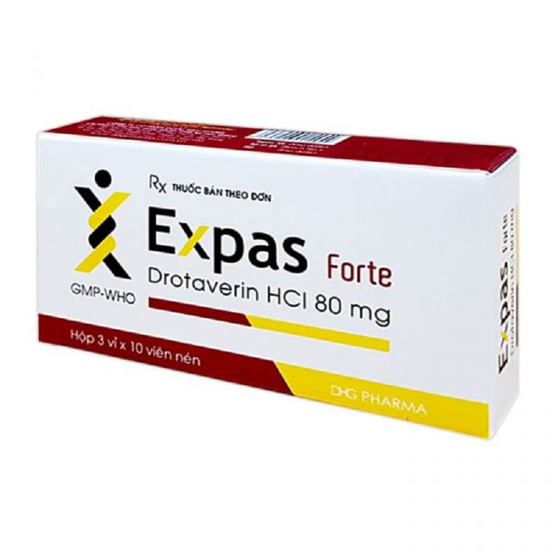 Expas Forte - Thuốc trị co thắt cơ có nguồn gốc từ cơ trơn