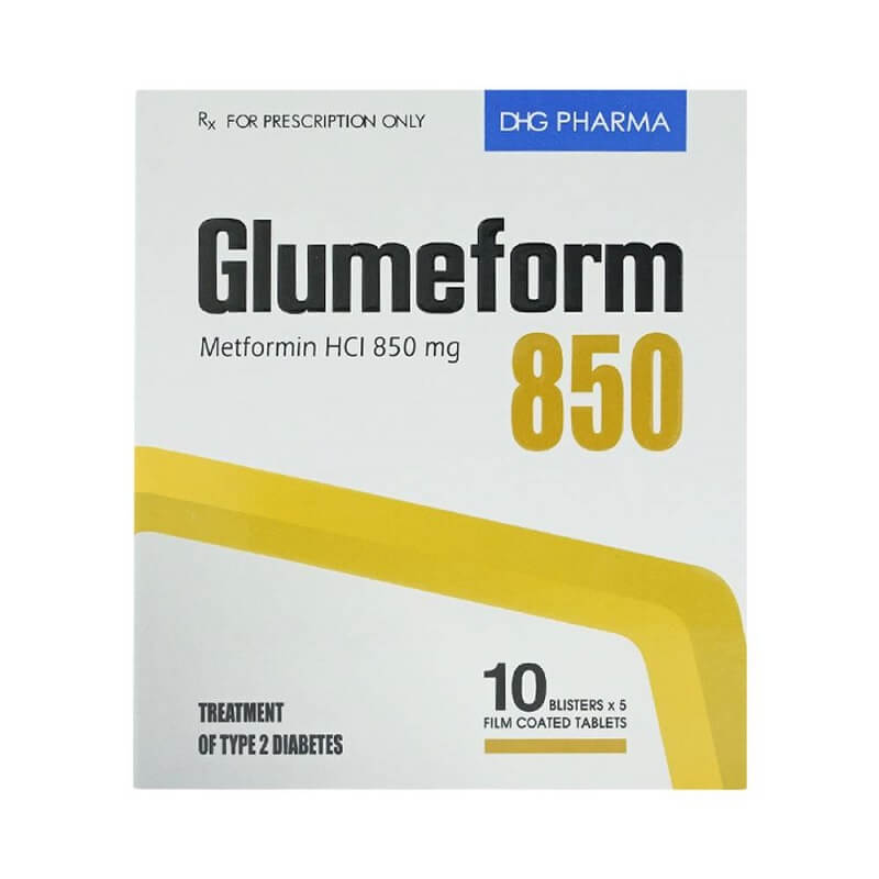 Glumeform 850 - Điều trị bệnh đái tháo đường týp 2