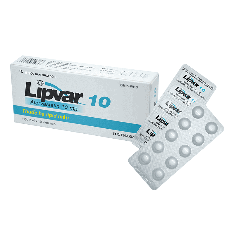 Lipvar 10 - Làm giảm cholesterol toàn phần và cholesterol LDL