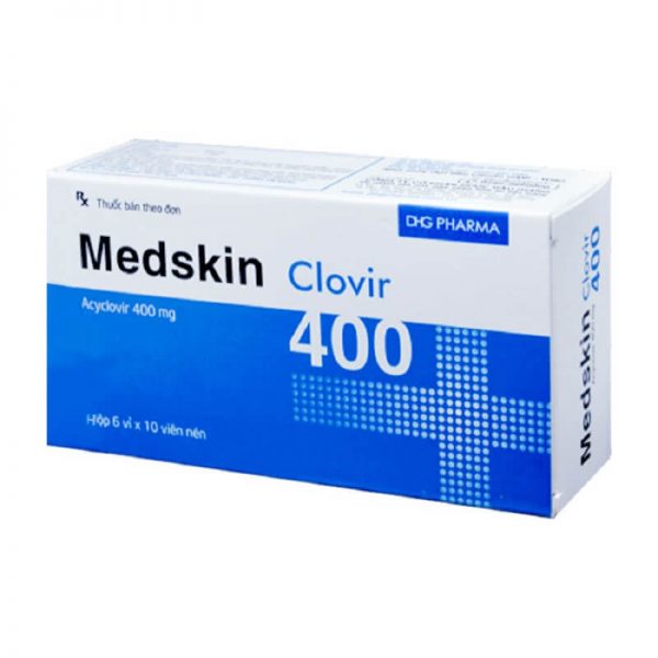 Medskin clovir 400 - Điều trị nhiễm Herpes simplex trên da