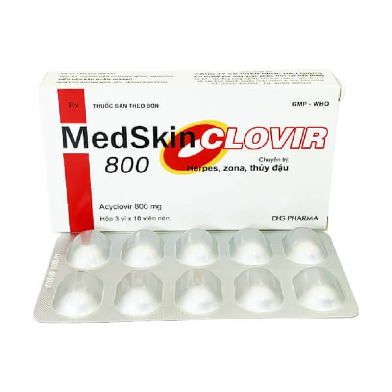 Medskin clovir 800 - Điều trị nhiễm virus Herpes simplex