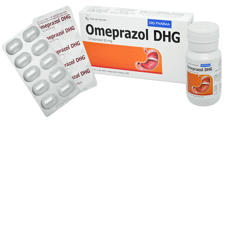 Omeprazol DHG - Điều trị trào ngược dạ dày - thực quản