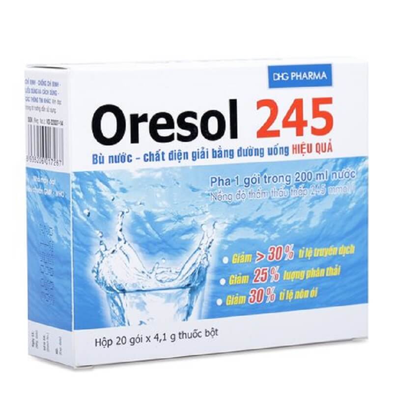 Oresol 245 - Điều trị mất nước do tiêu chảy
