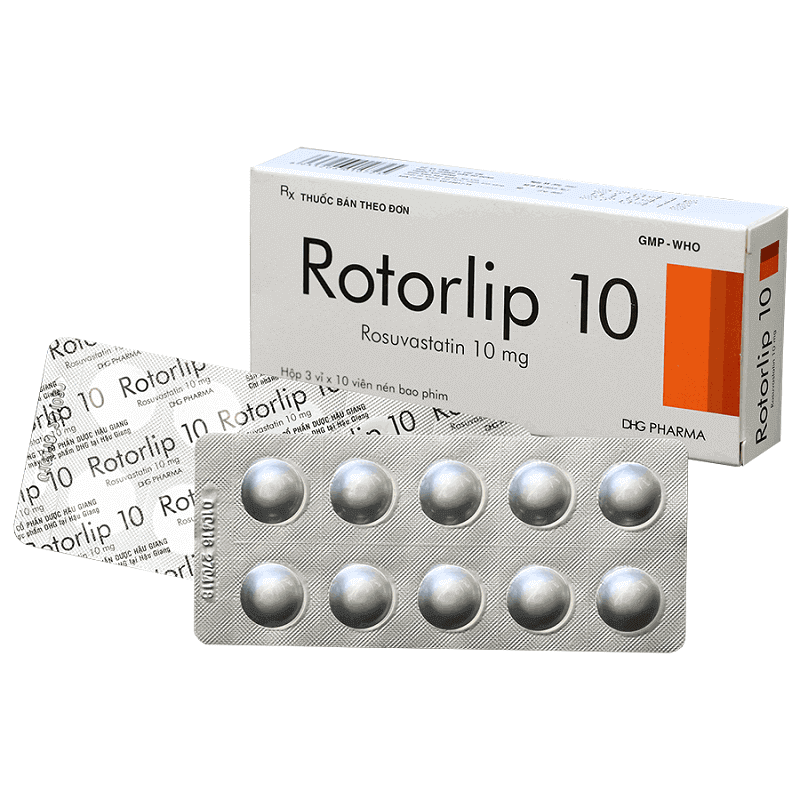 Rotorlip 10 - Phòng ngừa bệnh tim mạch tiên phát