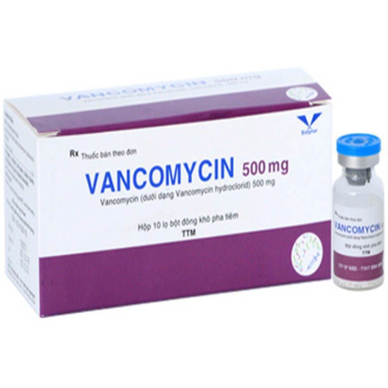 Vancomycin 500mg - Điều trị nhiễm khuẩn nặng